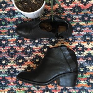 Textured Heel zip up ankle boots by dolce vita